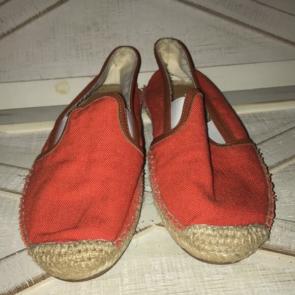 Joie Adrien Fluorescent Coral Espadrille Flats size 6.5 - Picture 5 of 8
